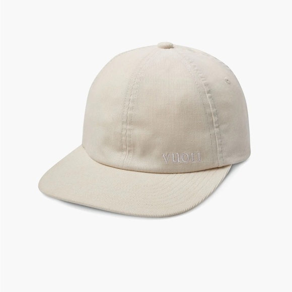 Vuori Performance Cord Hat Bone Cream Off-White NWT Flat Bill Performance Cotton - Picture 2 of 8